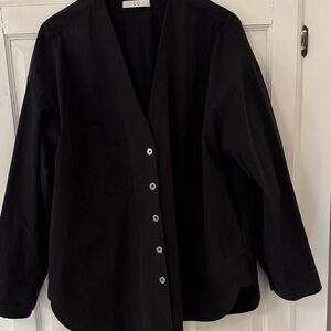 CO Crinkly Black Shirt/Jacket